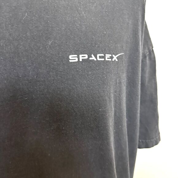 SpaceX Black T-Shirt Dragon Capsule - Men 3X - Picture 2 of 5